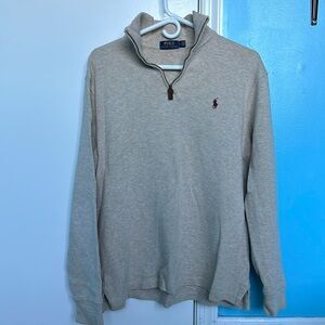 Beige quarter zip